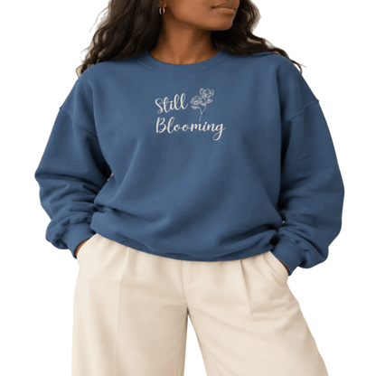 Embroidered Blooming Sweatshirt - Happierr