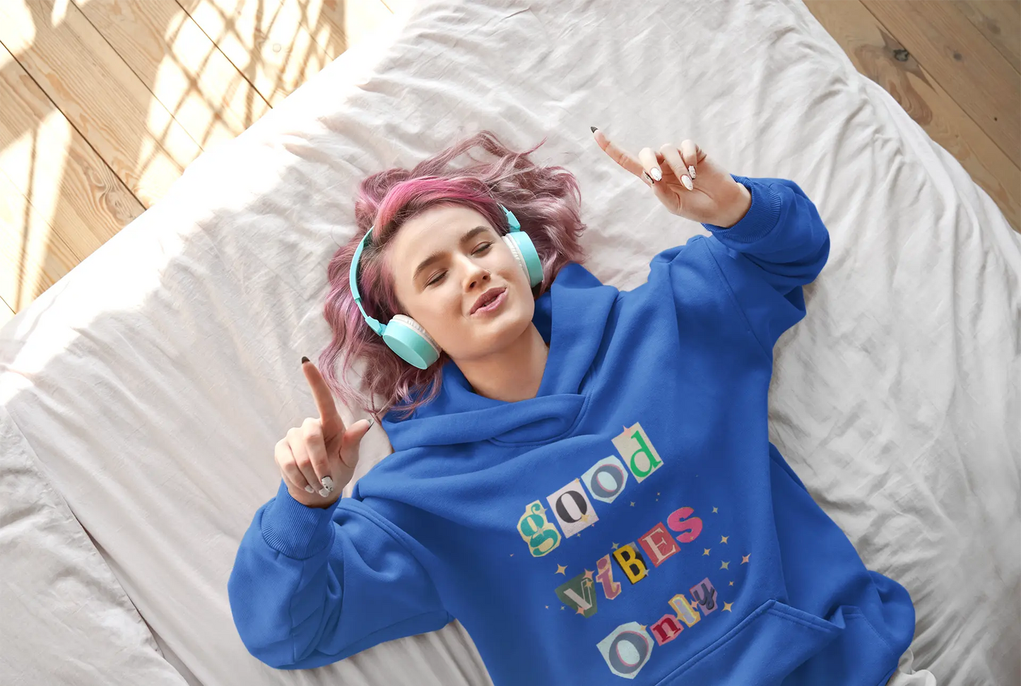 Good Vibes Only Hoodie Elevate Essentials