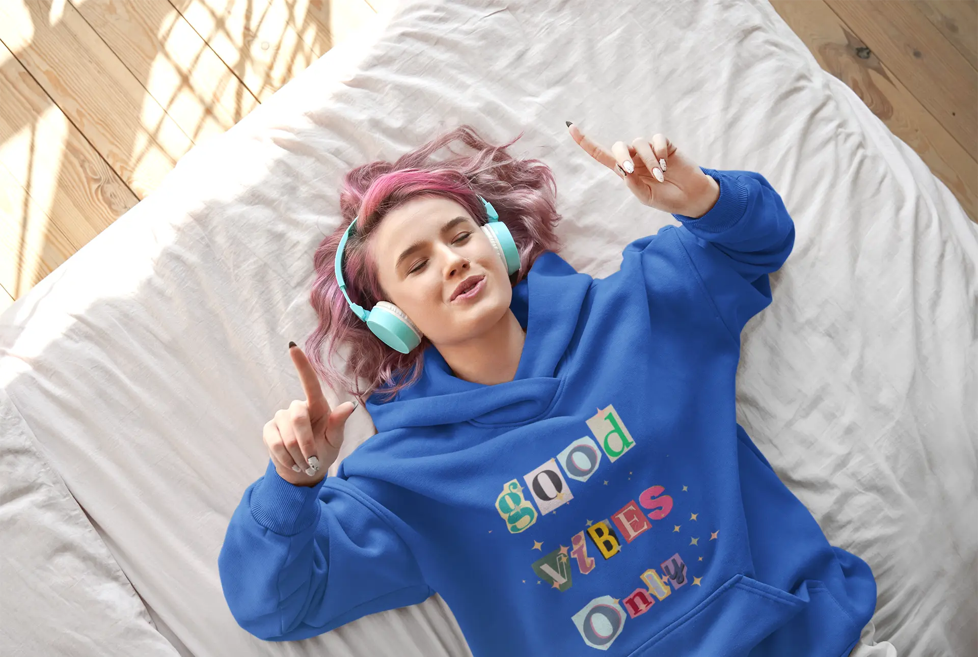 Good Vibes Only Hoodie Elevate Essentials