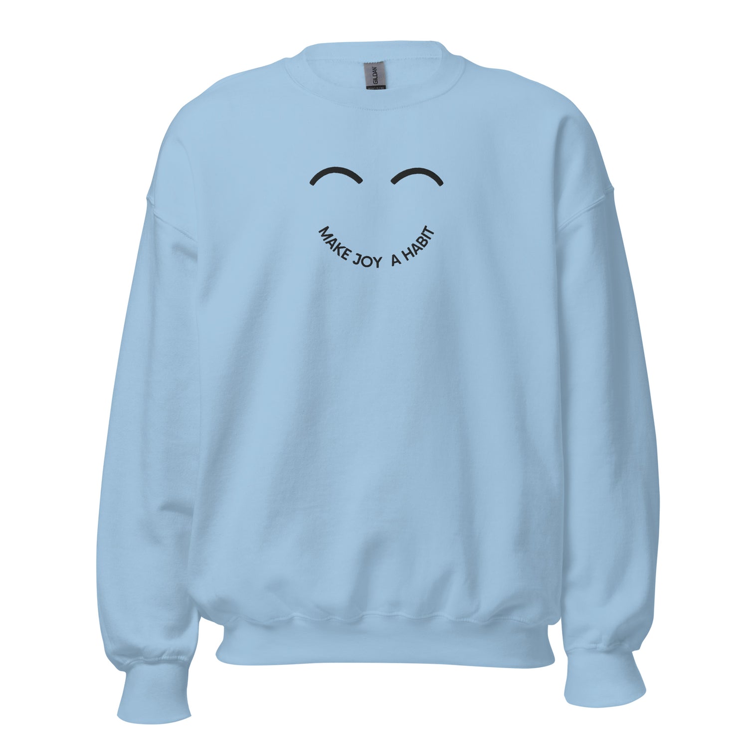 Embroidered Smile Sweatshirt - Happierr