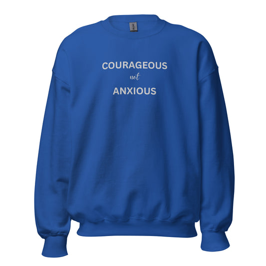 Embroidered Courage Sweatshirt - Happierr